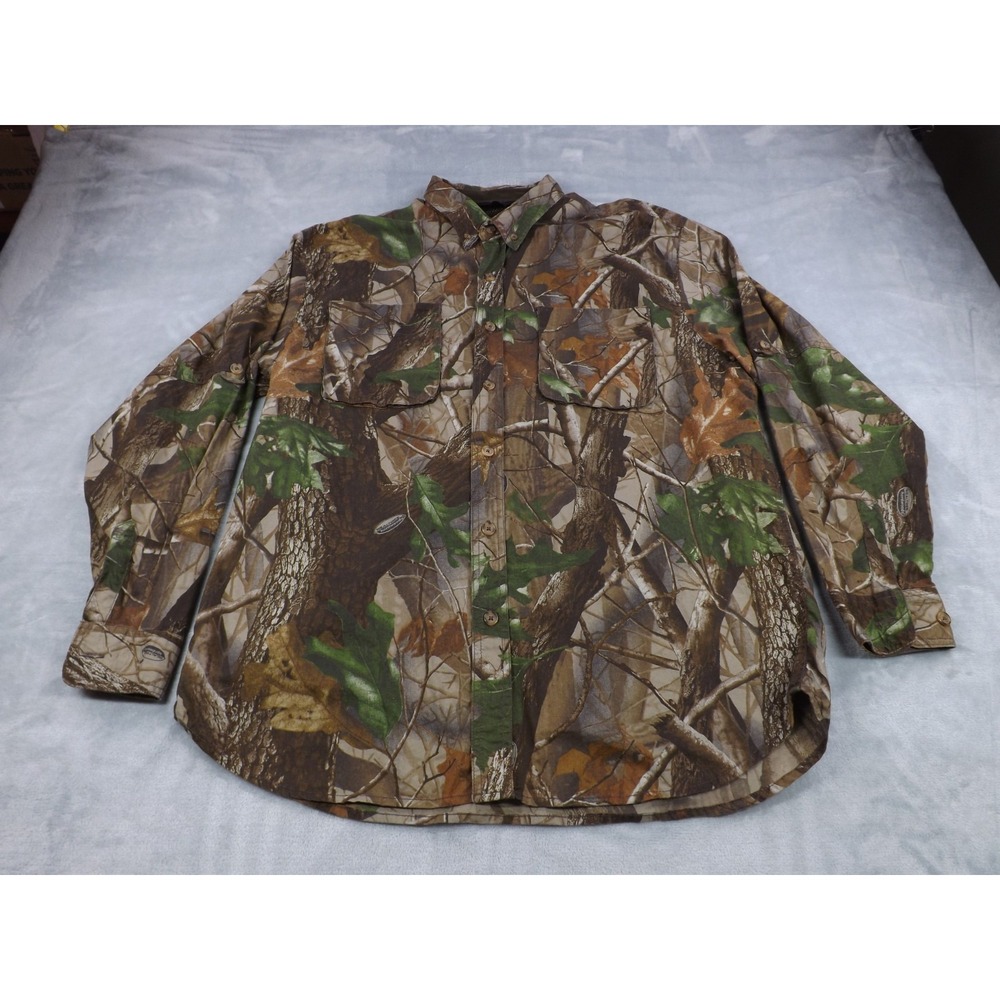 Walls Hunting Shooting Shirt Men's XL Realtree  Camo Long‎ Sleeve Vented Back